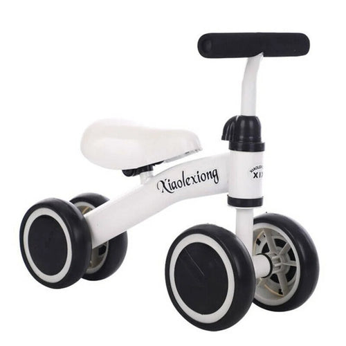 Baby Balance Bike Chainless Bicycle Baby Walker Toy for 1-3 Years Old - White - 1
