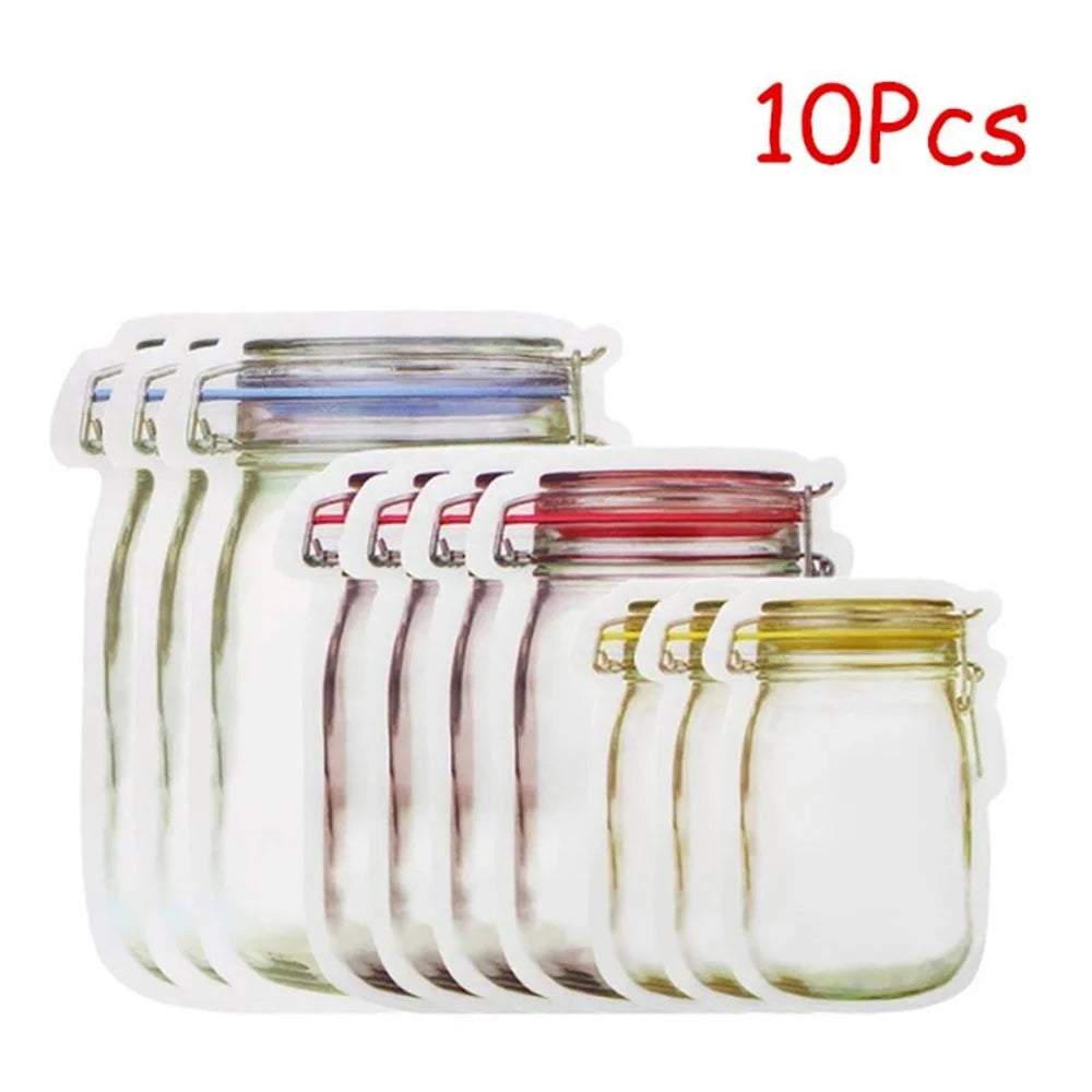 10PCS Food Bags Reusable Keeping Fresh Food-graded Food Storage Bags - 1