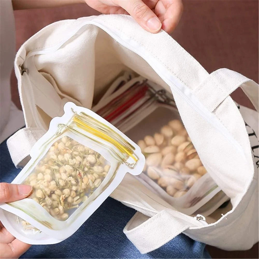 10PCS Food Bags Reusable Keeping Fresh Food-graded Food Storage Bags - 4
