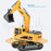 1:24 Wireless Remote Control Excavator 2.4G Six-Way Alloy Excavator Gift - 2