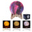 3D LED Night Light Table Desk Moon Lamp 16 Colors Colorful Painting with Remote - Diameter 8cm - 2