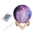 3D LED Night Light Table Desk Moon Lamp 16 Colors Colorful Painting with Remote - Diameter 8cm - 3