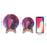 3D LED Night Light Table Desk Moon Lamp 16 Colors Colorful Painting with Remote - Diameter 8cm - 4