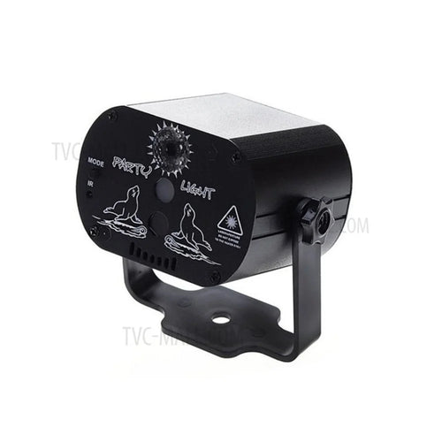 USB Laser Projector LED Disco Light 60 Patterns Party Sound Light Remote - USB DC - 1