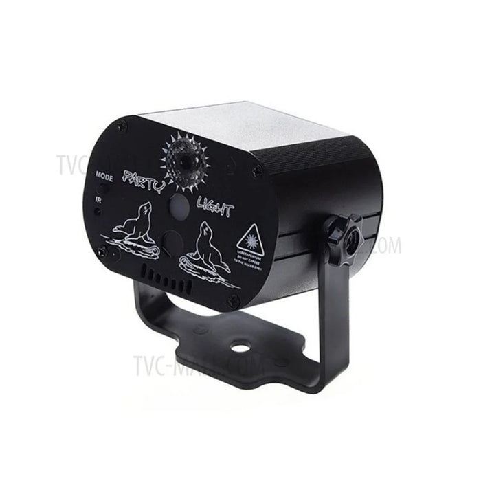 USB Laser Projector LED Disco Light 60 Patterns Party Sound Light Remote - USB DC - 1