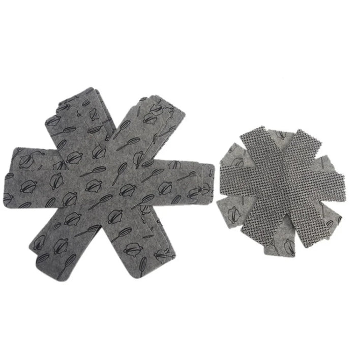 6Pcs Pan Pot Protector Pad Table Separator Placemat Anti-scald Pad Heat Insulation Felt Pan Pad - 2