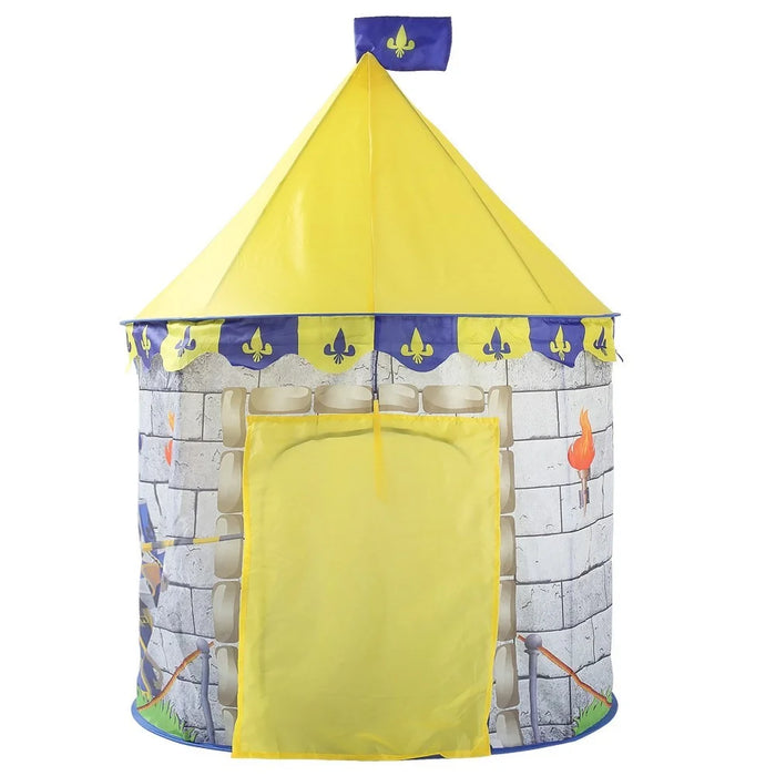 Portable Kids Gift Indoor Outdoor Game Play Tent Yurt Castle - Knight - 2