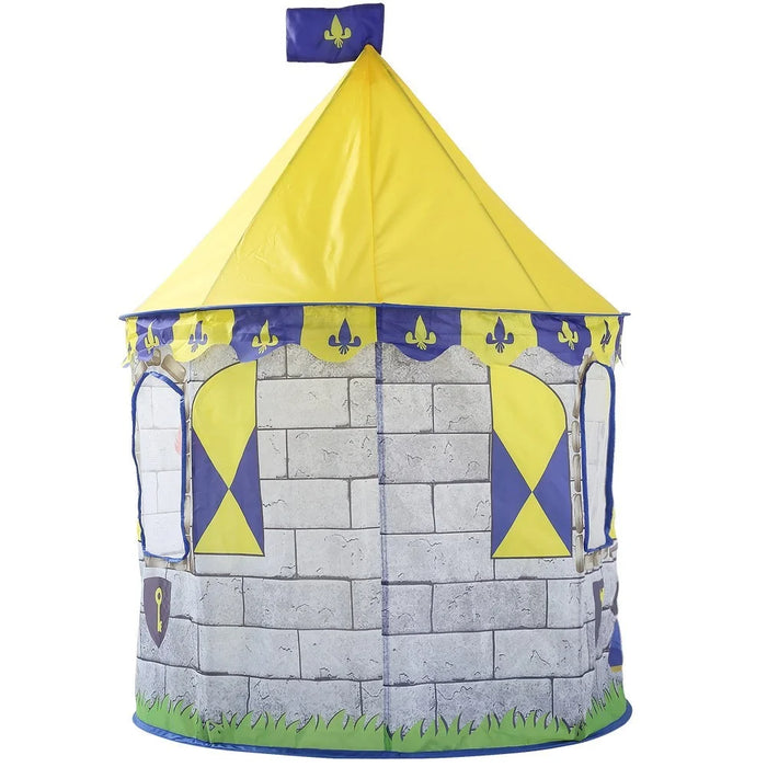 Portable Kids Gift Indoor Outdoor Game Play Tent Yurt Castle - Knight - 3