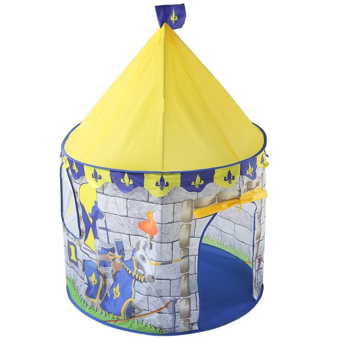 Portable Kids Gift Indoor Outdoor Game Play Tent Yurt Castle - Knight - 5
