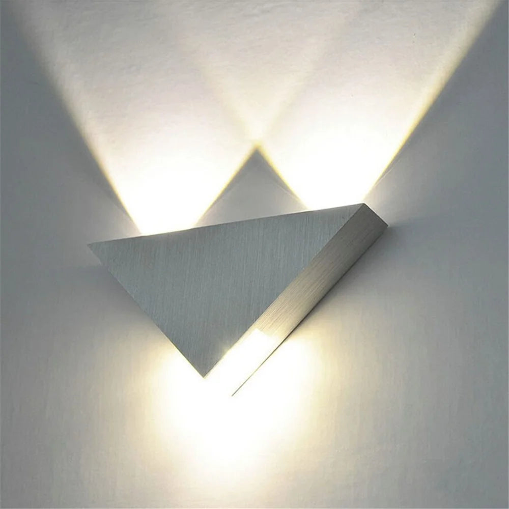 LED Wall Lamp 3W Modern Triangle Wall Light Corridor for Bedroom Home Lighting - 2
