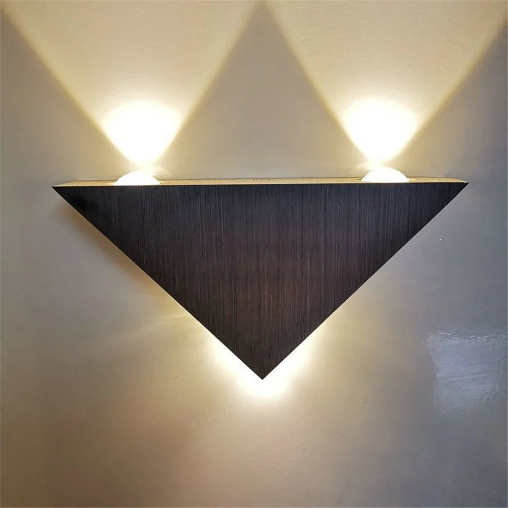 LED Wall Lamp 3W Modern Triangle Wall Light Corridor for Bedroom Home Lighting - 3