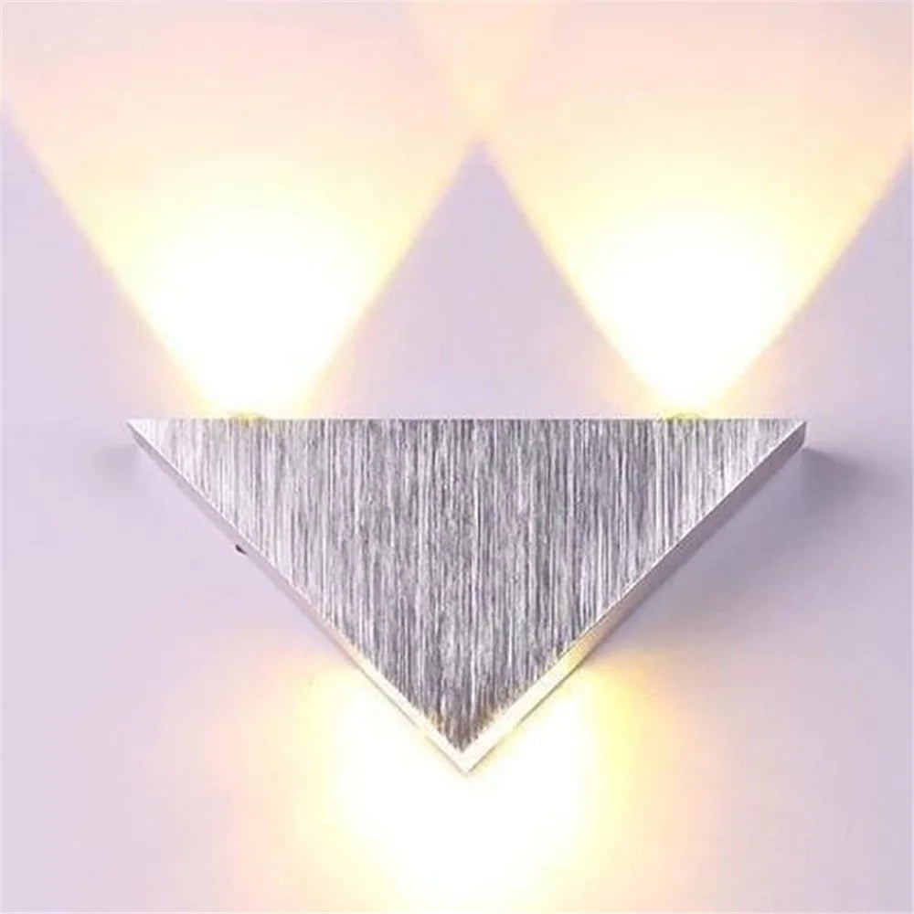 LED Wall Lamp 3W Modern Triangle Wall Light Corridor for Bedroom Home Lighting - 4