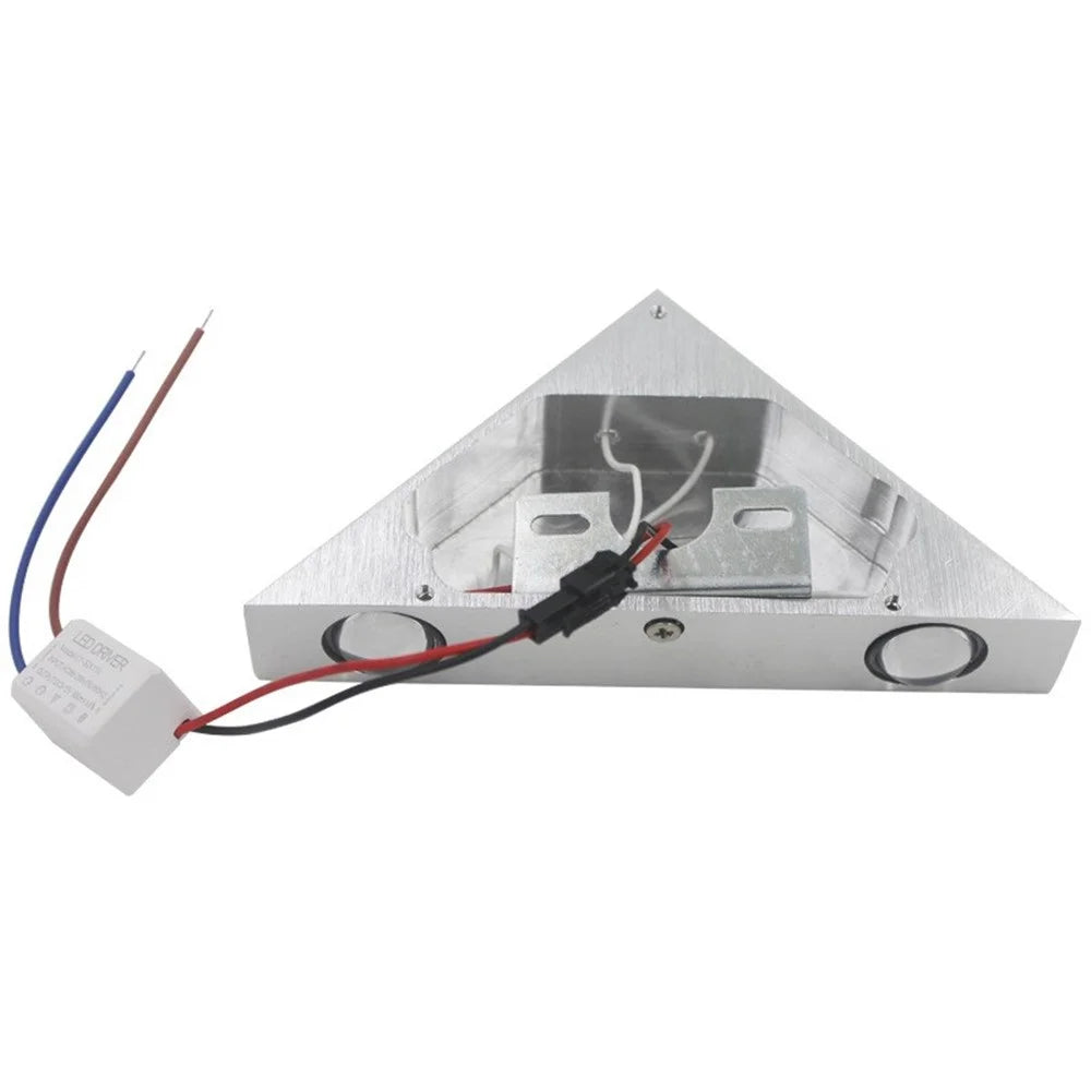 LED Wall Lamp 3W Modern Triangle Wall Light Corridor for Bedroom Home Lighting - 6