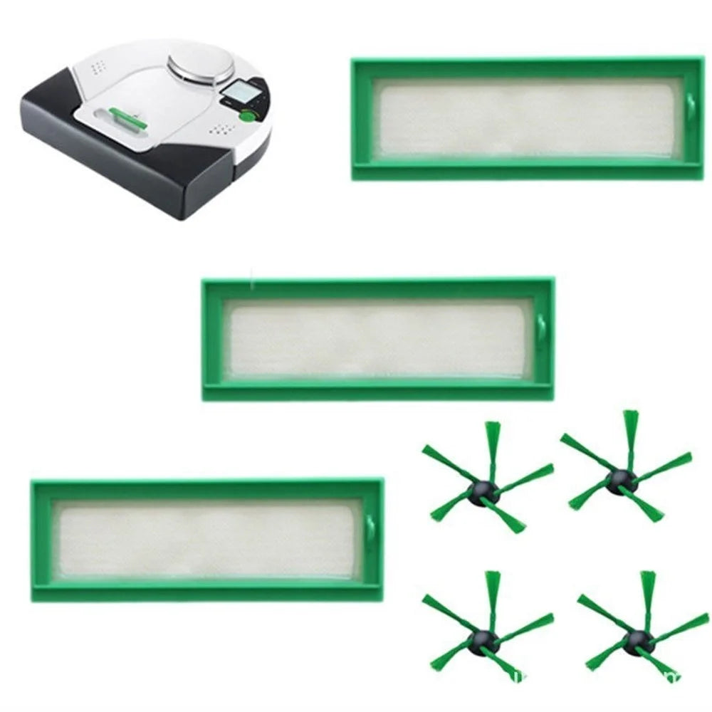 2Pcs / Set Side Brushes Maintenance kit for Vorwerk Kobold VR200 / VR300 Robot Vacuum Cleaners - 2