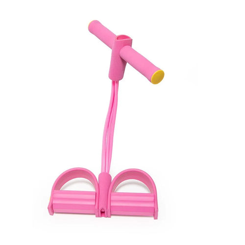 Yoga Puller Pedal Fitness Equipment Yoga Training Tools Fitness Resistance Band Set - Pink - 1