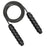 Adjustable Fitness Exercise Jump Skipping Rope with Thickening Non-slip Foam Handle - Black - 1