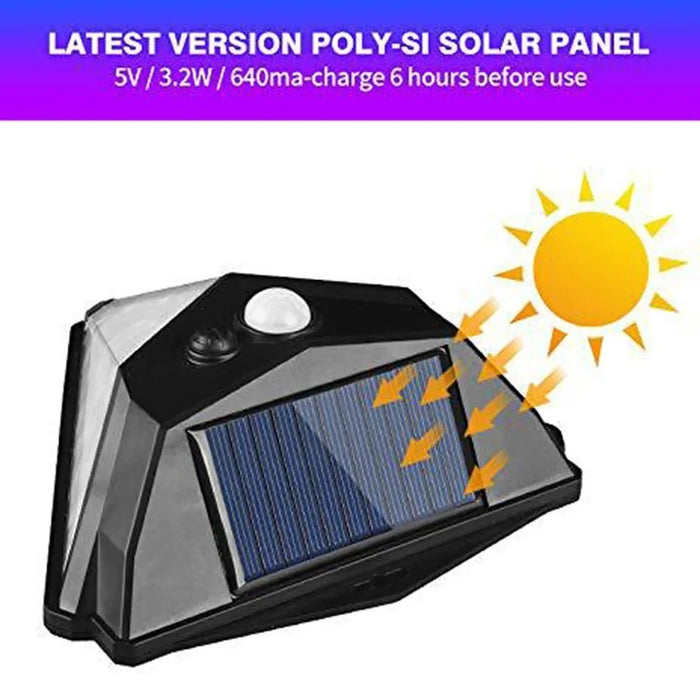 Waterproof Solar Power Light 36 - LED Human Body Induction Lamp Landscape Garden Wall Lamp - 4