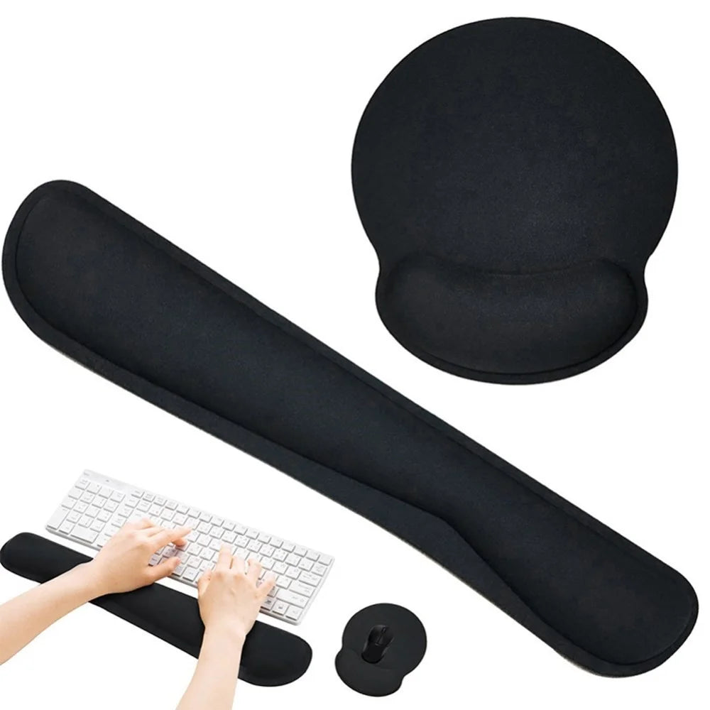 Comfortable Typing Keyboard Mat Mouse Pad Desk Game Playmat - 1