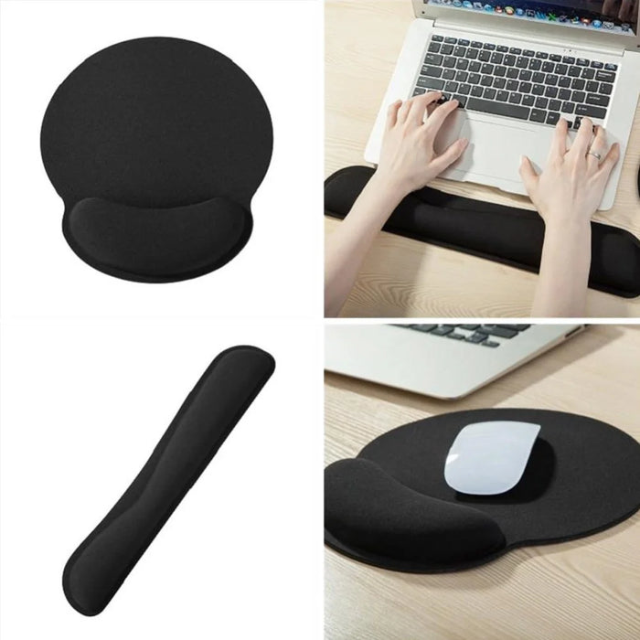 Comfortable Typing Keyboard Mat Mouse Pad Desk Game Playmat - 2