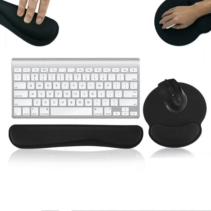 Comfortable Typing Keyboard Mat Mouse Pad Desk Game Playmat - 4