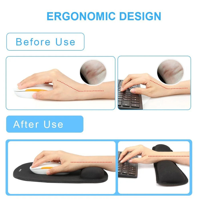 Comfortable Typing Keyboard Mat Mouse Pad Desk Game Playmat - 6