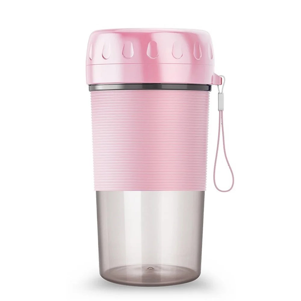 USB Juicer Cup Mini Portable 300ml Fresh Fruit Juice Maker Food Blender - Pink - 4