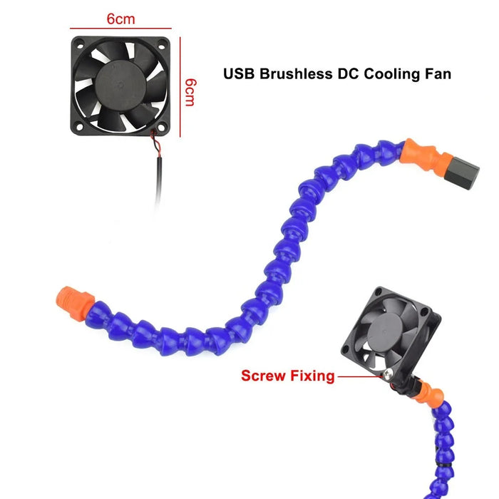 Multi Soldering Helping Hand Tool with 6Pcs Flexible Arms for PCB Board Soldering Repair Station - 6