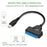 USB 3.1 Type C to SATA HDD SSD 2.5" Hard Drive Adapter Cable 15 - Pin - 3