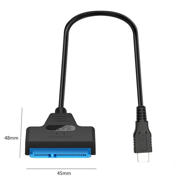 USB 3.1 Type C to SATA HDD SSD 2.5" Hard Drive Adapter Cable 15 - Pin - 7