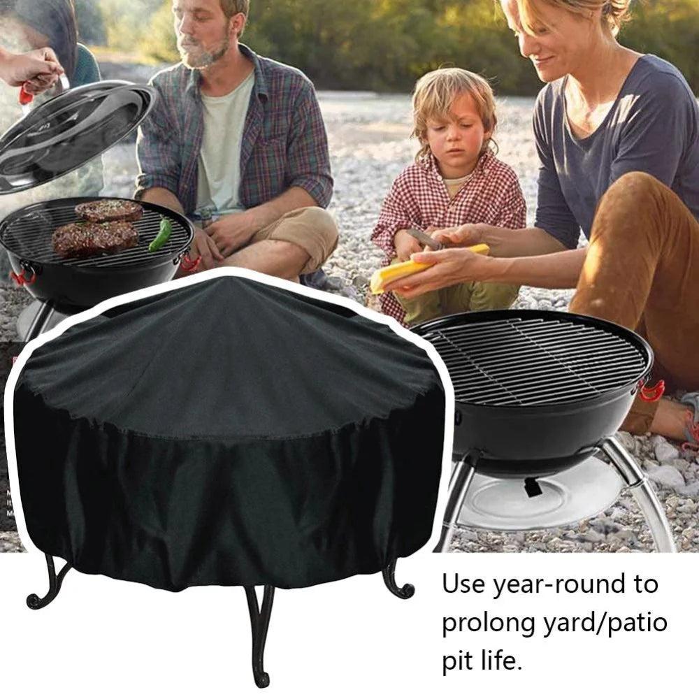 BBQ Cover 210D Waterproof Dustproof Cloth 85x40cm Outdoor Barbecue Stove Cover - 2