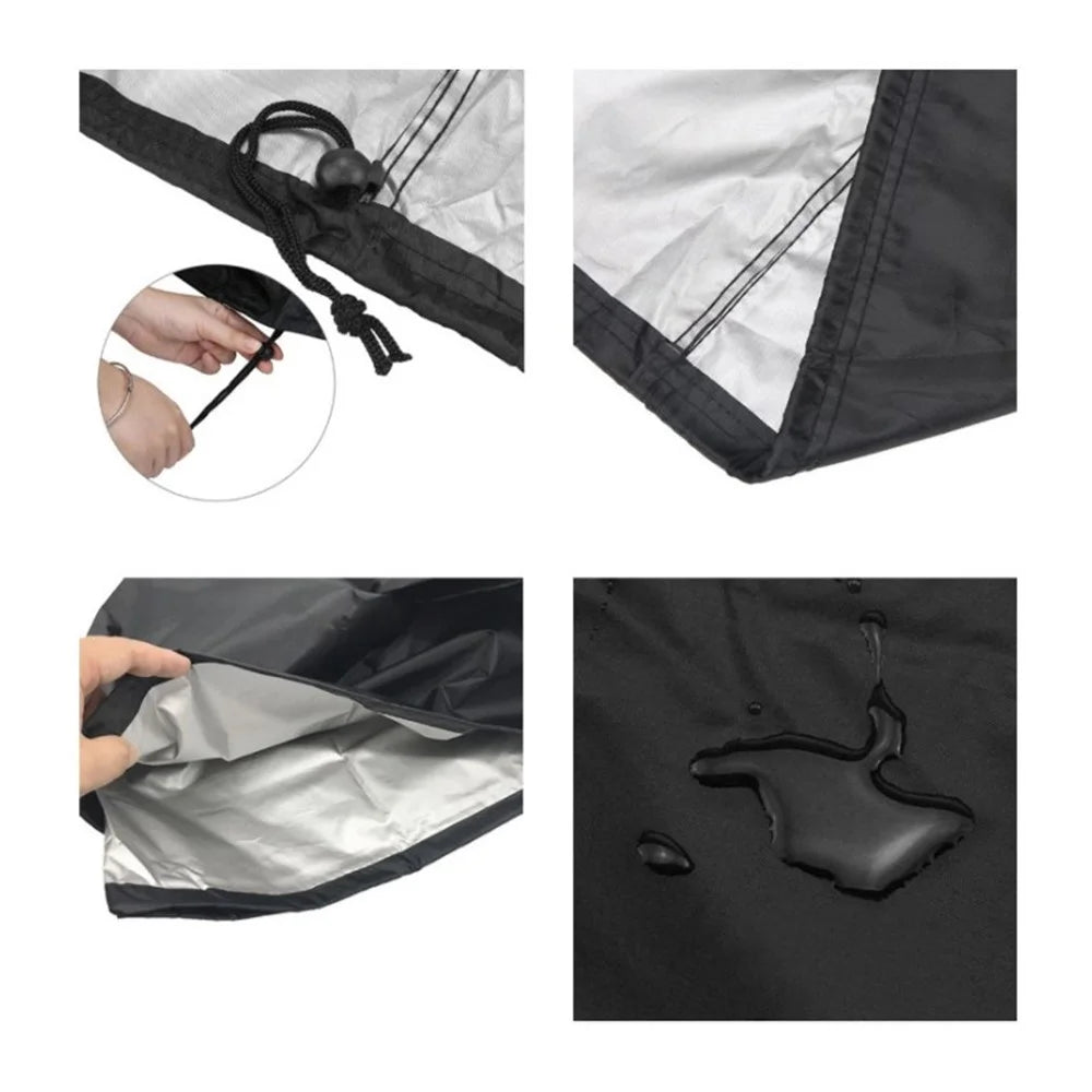 BBQ Cover 210D Waterproof Dustproof Cloth 85x40cm Outdoor Barbecue Stove Cover - 3