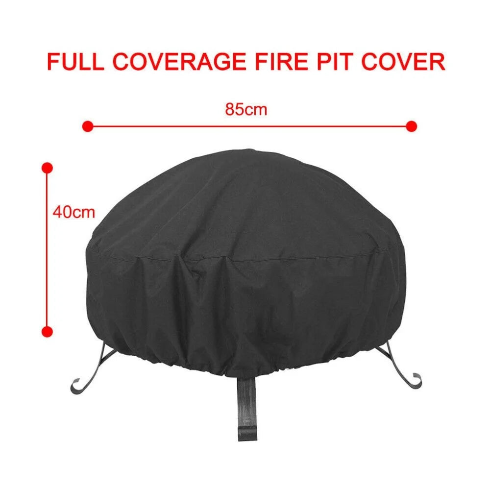BBQ Cover 210D Waterproof Dustproof Cloth 85x40cm Outdoor Barbecue Stove Cover - 5