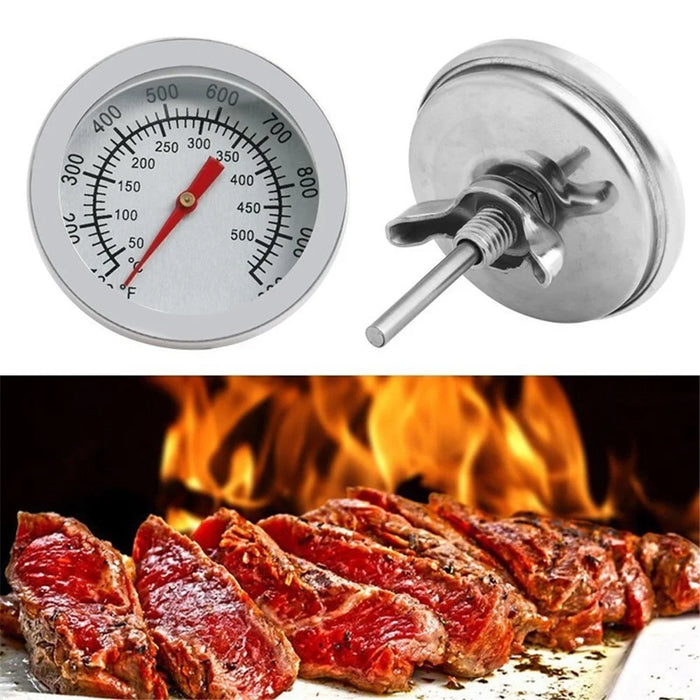 Bi - metal Stainless Steel Oven BBQ Grill Thermometer - 2