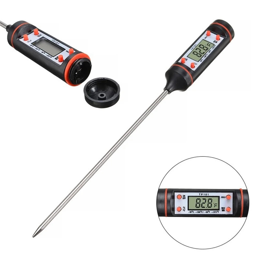 TP101 Digital Food Thermometer Long Probe Electronic Digital Thermometer BBQ Temperature Measuring Tool - 3