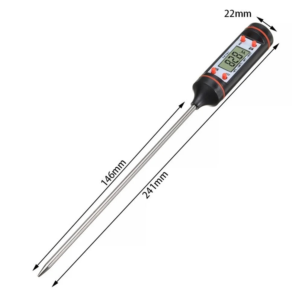TP101 Digital Food Thermometer Long Probe Electronic Digital Thermometer BBQ Temperature Measuring Tool - 4