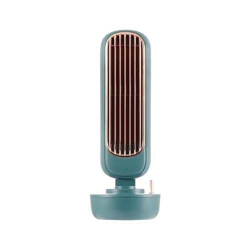 Retro Humidification Summer Home Room Office Tower Cooling Fan - Green - 1