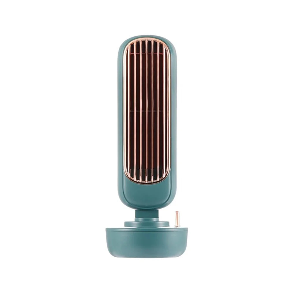 Retro Humidification Summer Home Room Office Tower Cooling Fan - Green - 1