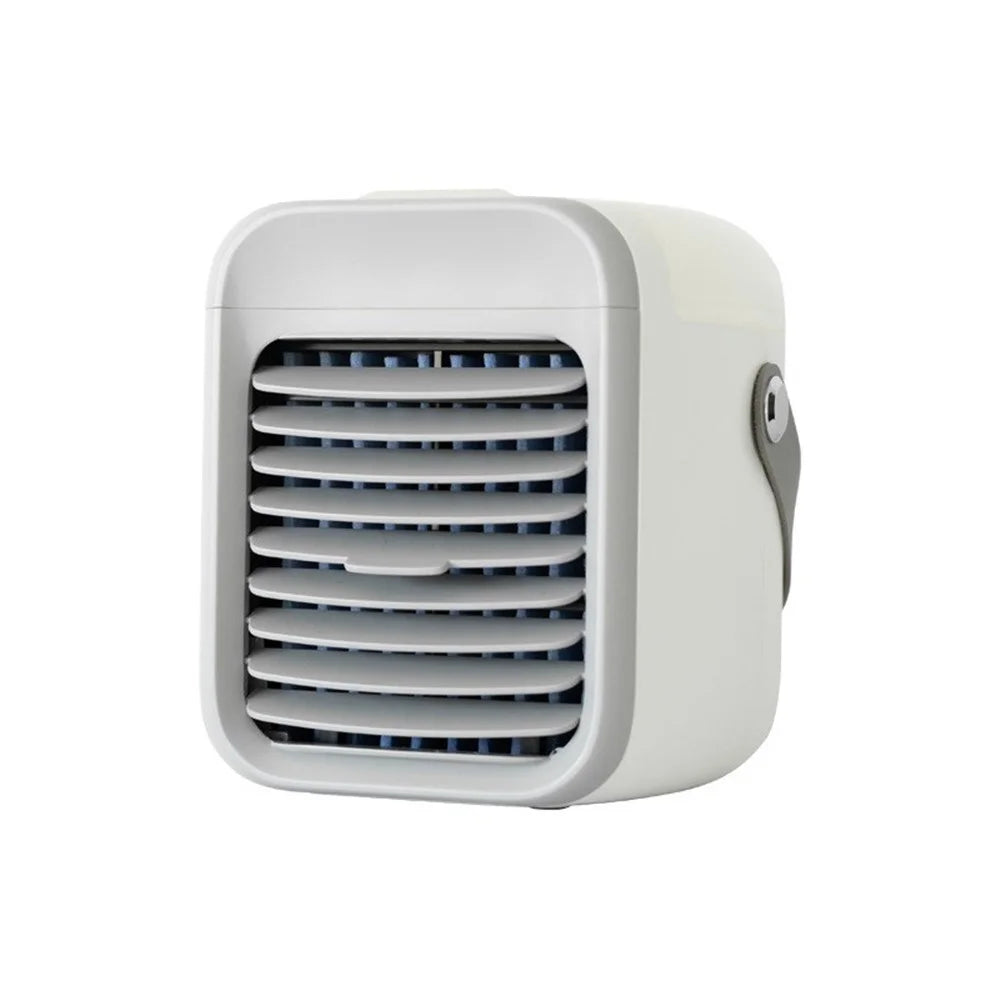 Portable Mini Air Conditioner Water Cooling Fan Air Cooler Humidifier - White - 1