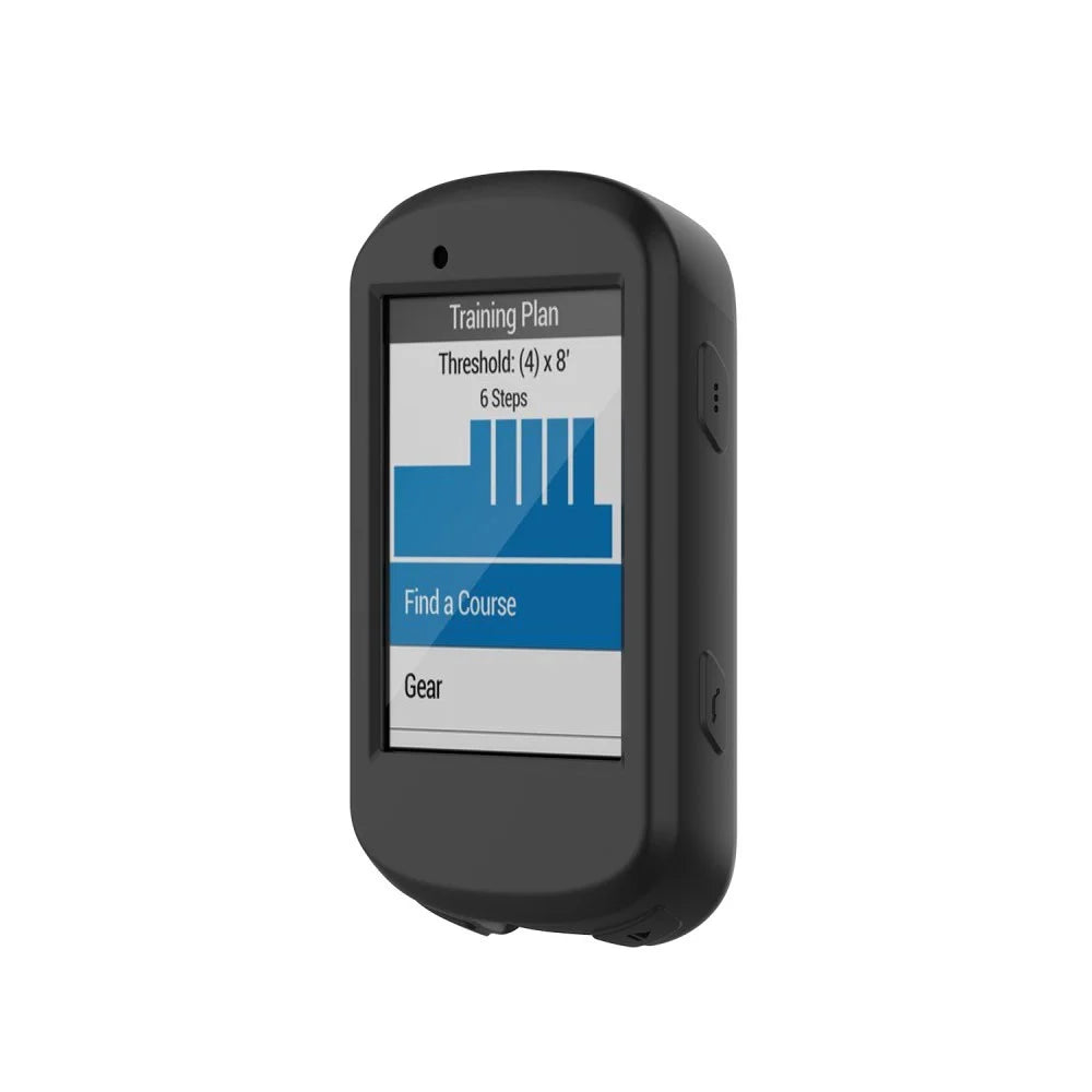 Mini Elastic Skin Soft Silicone Case Solid Fashion Screen Protector Scratch Resistant Bike Computer Case for Garmin Edge 530 - Black - 1