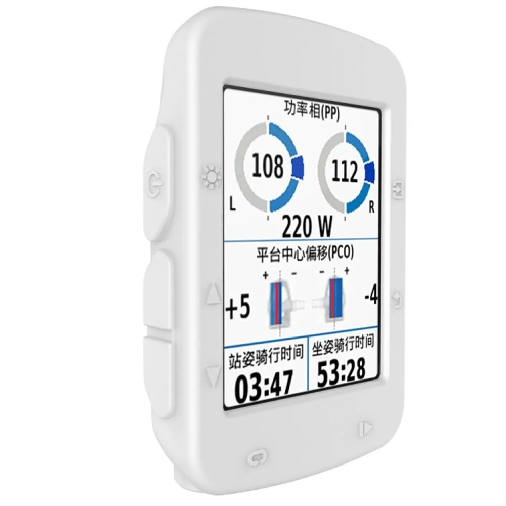 Cycling Computer Bicycle Watch Protective Silicone Case Frame for Garmin Edge 520 - White - 1