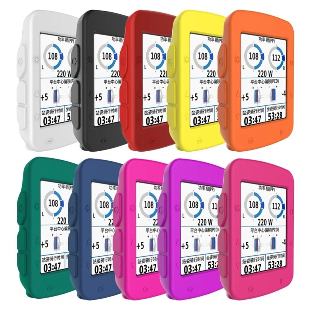 Cycling Computer Bicycle Watch Protective Silicone Case Frame for Garmin Edge 520 - White - 5