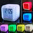 Colorful Night Light Alarm Clock with Temperature Display 7 Color Changing LED - 1
