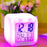 Colorful Night Light Alarm Clock with Temperature Display 7 Color Changing LED - 4