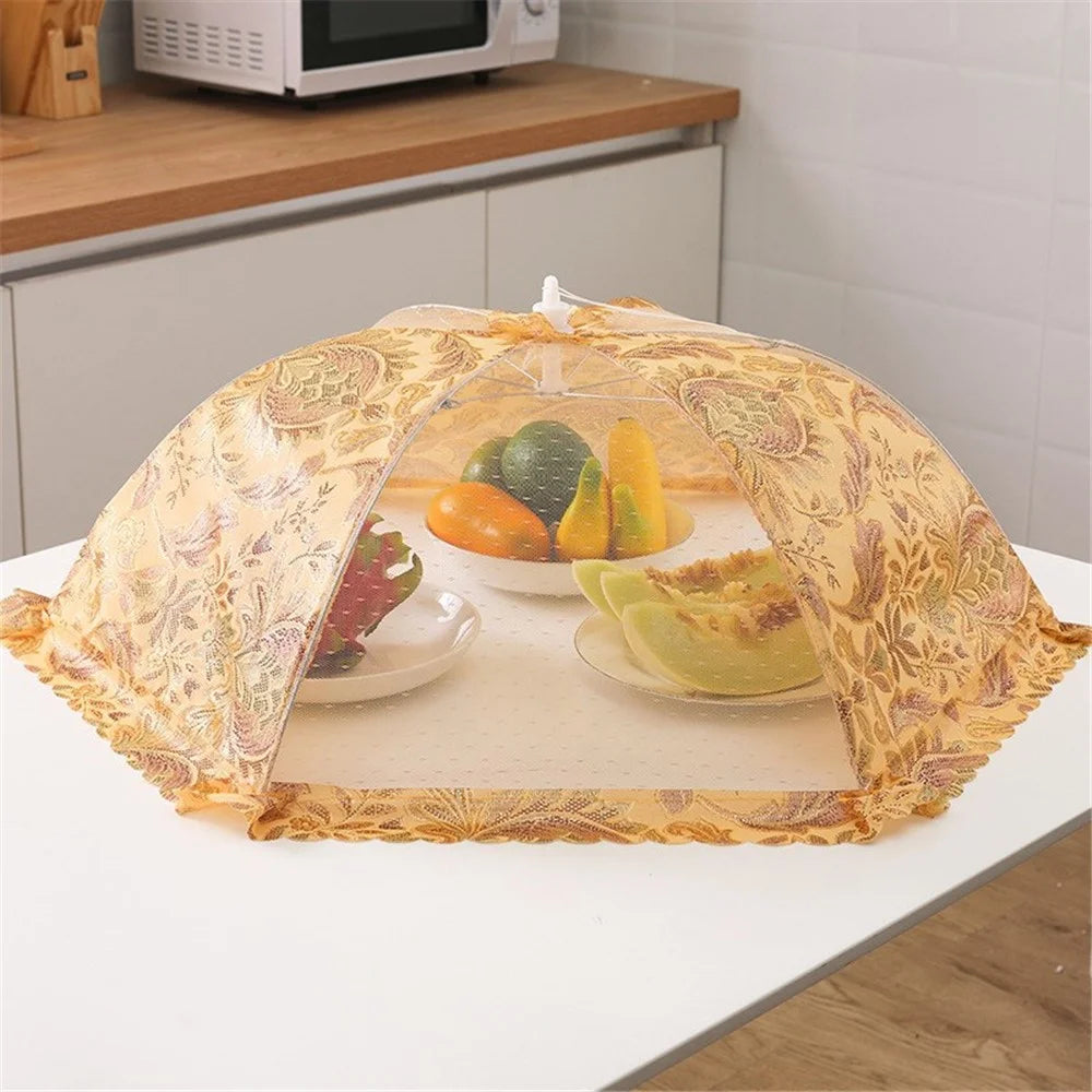Thick Frame Lace Home Kitchen Dish Cover - Royal Style - 1