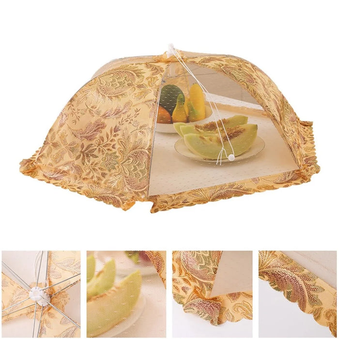 Thick Frame Lace Home Kitchen Dish Cover - Royal Style - 2