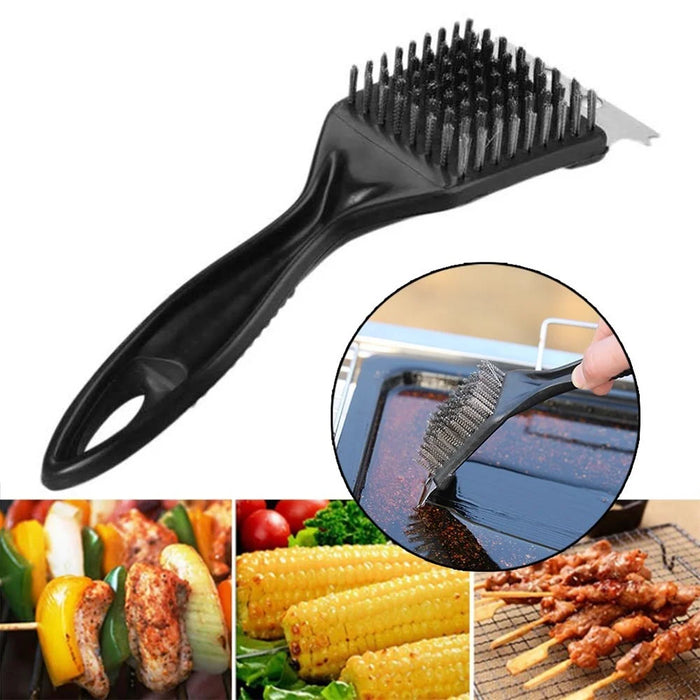 Multi-functional Barbecue Stainless Steel BBQ Wire Brush - 4