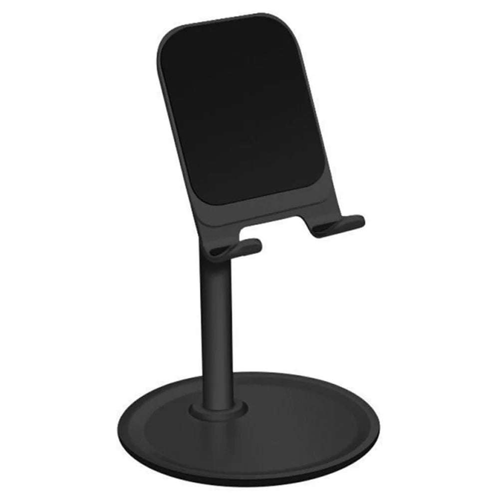 Aluminum Alloy Office Desktop Mobile Phone Bracket (Non-retractable) - Black - 1