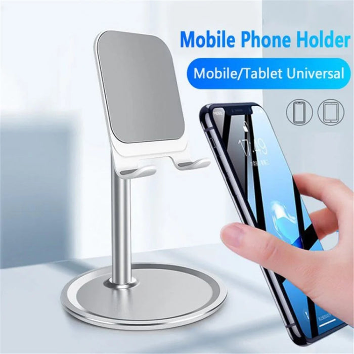 Aluminum Alloy Office Desktop Mobile Phone Bracket (Non-retractable) - Black - 5