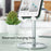 Aluminum Alloy Office Desktop Mobile Phone Bracket (Non-retractable) - Black - 6