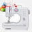505A Mini Sewing Machine Portable Handheld 12 Stitch Patterns 8 Layer Sewing for Home Use - 1